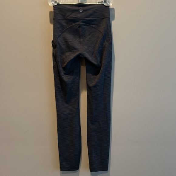 Worn 1X, Lululemon, Invigorate HR Tight 25”, Heathered Graphite Grey - Picture 3 of 7